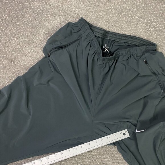 Nike Running Pants Men's 2XL Gray Woven Stretch Ankle Zip Gym Track 640111 060 - Picture 15 of 16